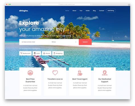 Travel Agency Html Website Design 002 Travel Html Website Template