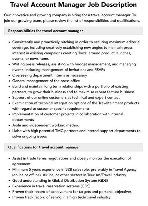 Travel Agency Roles And Responsibilities Besttravels Org