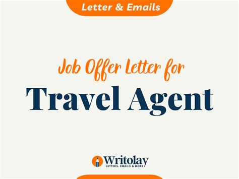 Travel Agent Job Offer Letter Templates Writolay