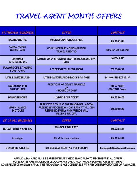 Travel Agent Sample Us Virgin Islands Hotel Amp Tourism Association