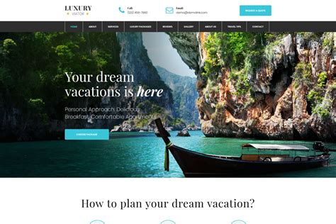 Travel Agent Website Template Motocms