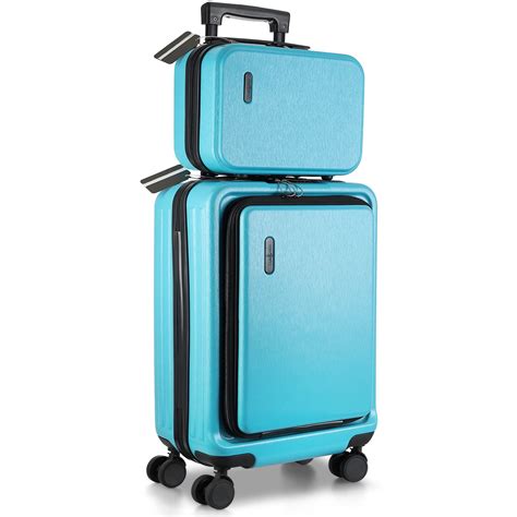 Travel Arim 22 Checked Luggage Set Spinner Suitcase Set Lightweight