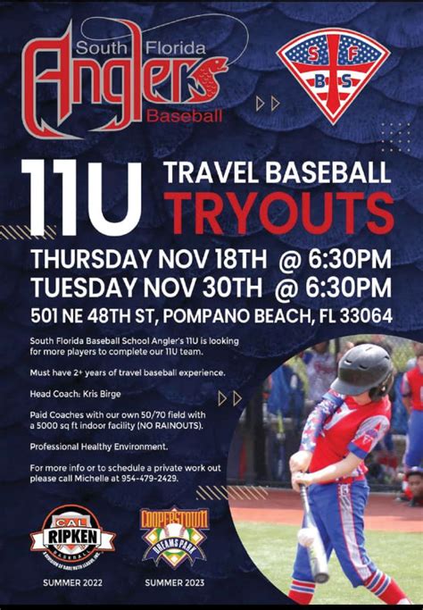 Travel Baseball Tryouts