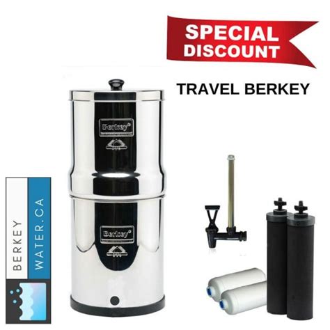 Travel Berkey Special Set With 2 Black Elements And 2 Fluoride Filters