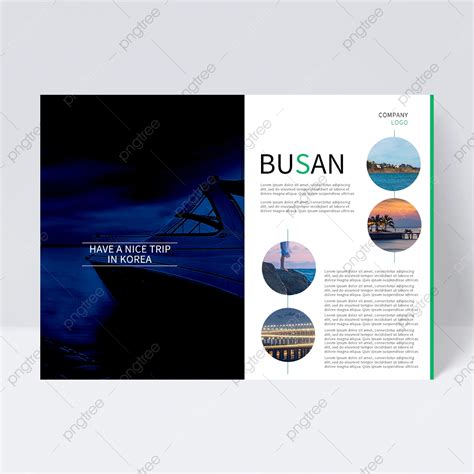 Blue Travel Brochure Guide