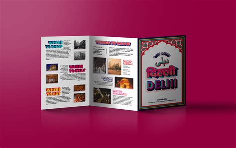 Travel Brochure Delhi Behance Behance