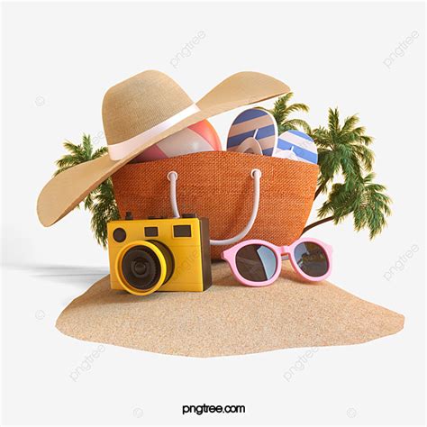 Travel Concept Elements 3D Rendering Abstract Stock Photos Creative