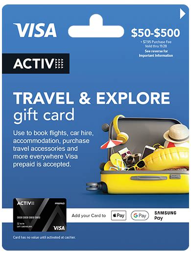 Travel Explore Activ Visa Cards