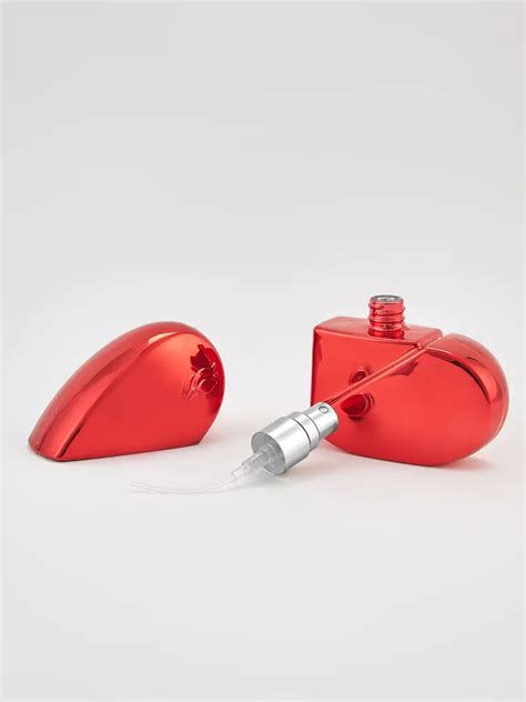 Travel Heart Shaped Perfume Bottle Portable Cosmetics Glass Temu