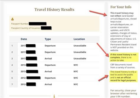 Check I94 Travel History Online