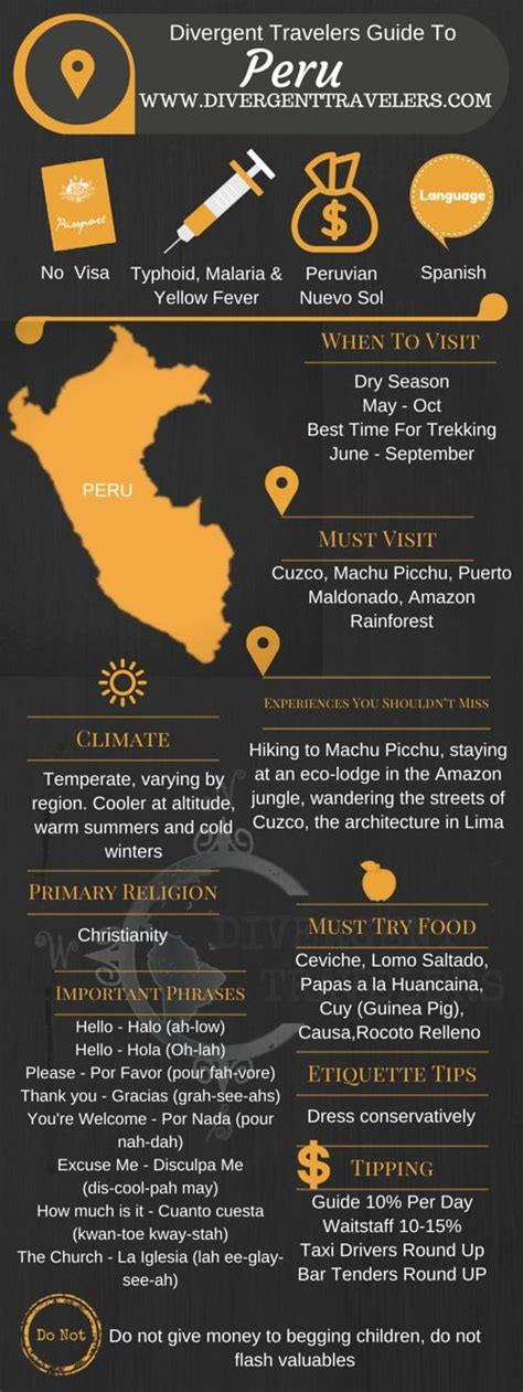 Travel Infographic Peru Travel Guide Infographicnow Com Your