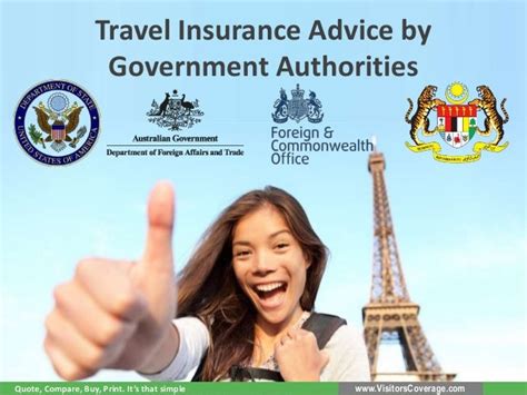 Travel Insurance Advice By Government Authorities