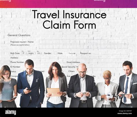 Travel Insurance Claim Form Concept Stock Photo Alamy