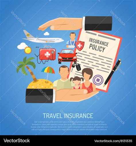 Travel Insurance Concept Royalty Free Vector Image