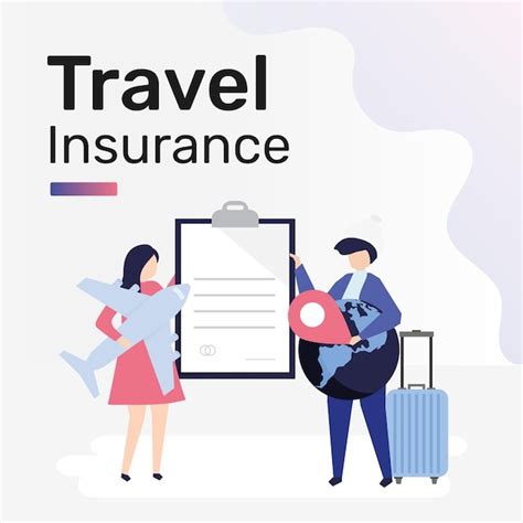 Travel Insurance Template Vector For Social Media Post Template