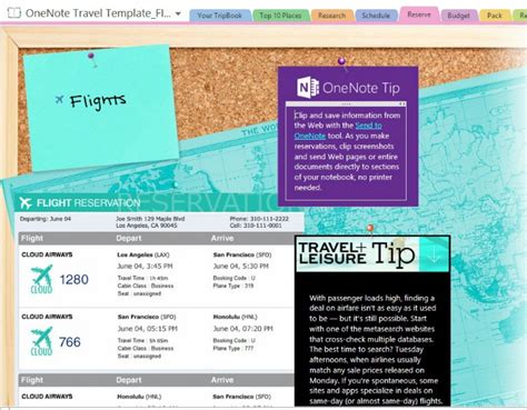 Travel Made Easy With Microsoft Onenote Travel Template Giveaway The Experimental Mommy