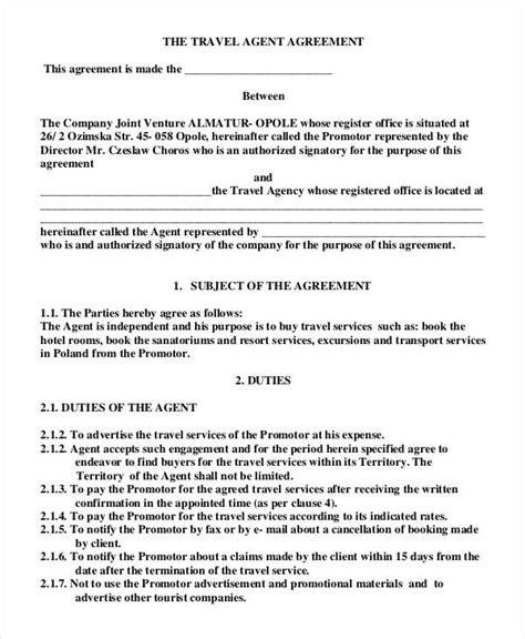 Travel Nurse Contract Template