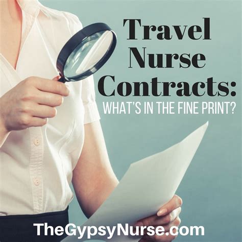 Travel Nurse Contracts What S In The Fine Print Travel Nurse Jobs Travel Nursing Nurse