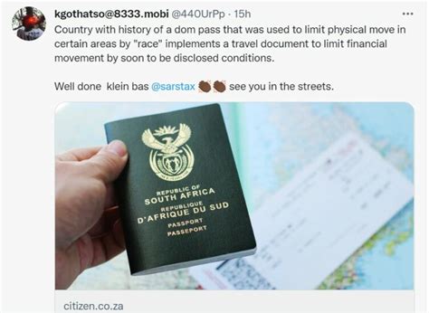 Travel Pass South Africans React To Dom Pass System