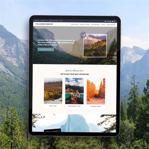 Travel Photography Website Design For The Lovers Passport