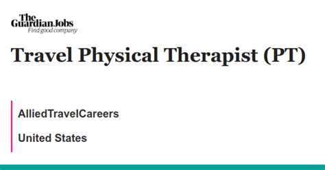 Travel Physical Therapist Pt Job With Alliedtravelcareers 9116139