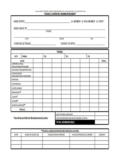 Travel Reimbursement Form Template Formstack