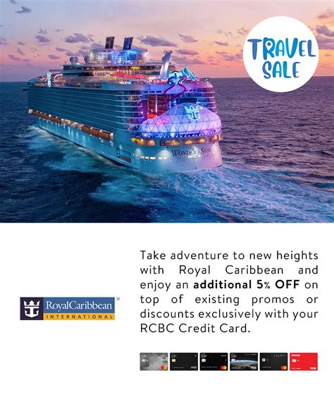 Travel Sale: Extra 5% Off At Royal Caribbean | Rcbc Credit Cards