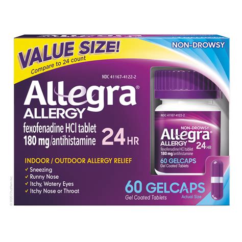 Travel Size Allegra Allergy Medicine