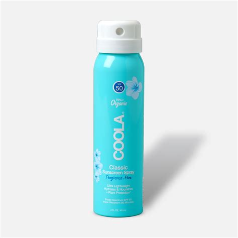 Travel Size Spf 50 Unscented Sunscreen Spray By Coola Spray Sunscreen