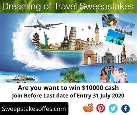 5 Ways Win Travel Sweepstakes