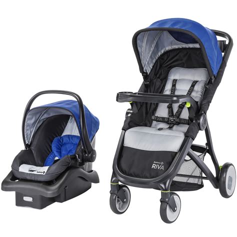 Travel System Safety First Blue Checked