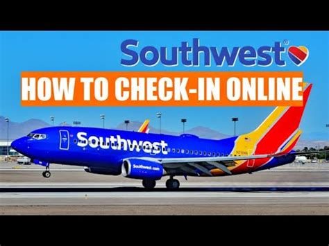 Travel Tips Southwest Airlines How To Check In Online Youtube