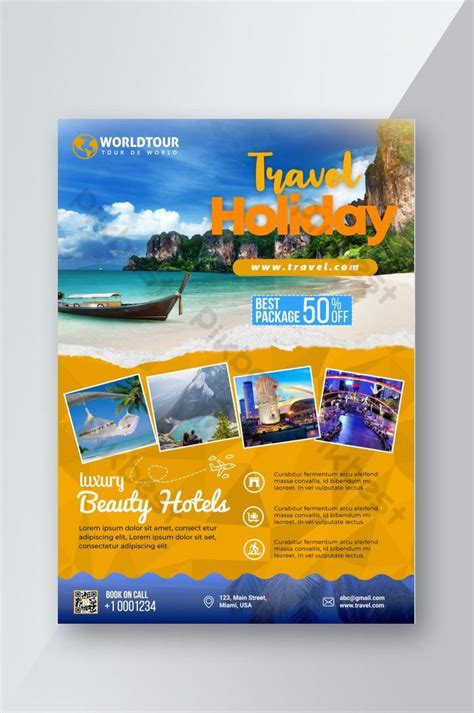 Travel Tour Flyer Psd Free Download Pikbest Travel Brochure