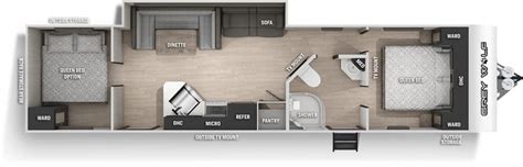 Travel Trailer Floor Plans With 2 Queen Beds Hanaposy