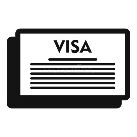 Travel Visa Icon Simple Style Stock Vector Image Art Alamy