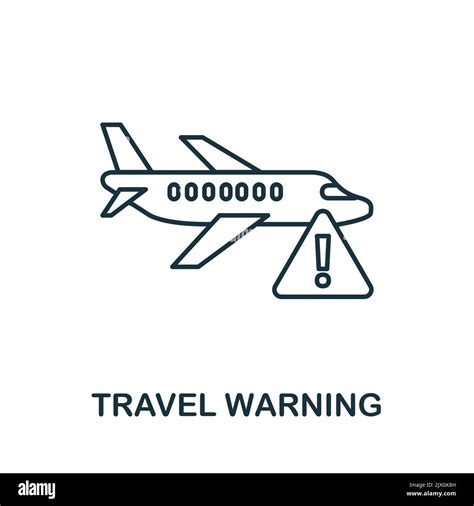 Travel Warning Icon Simple Element From New Normality Collection