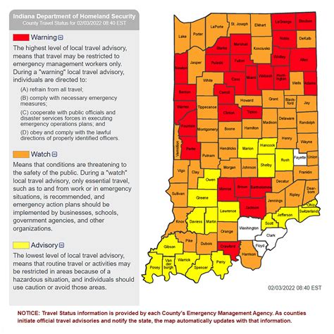 Indiana Travel Warnings