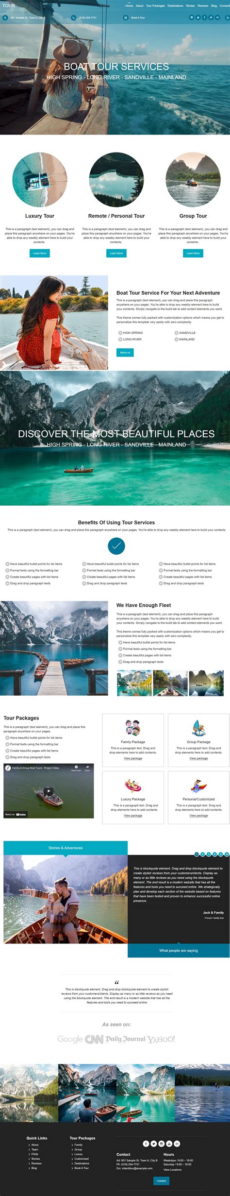 Travel Weebly Themes Tour Amp Holiday Website Templates Roomy Themes