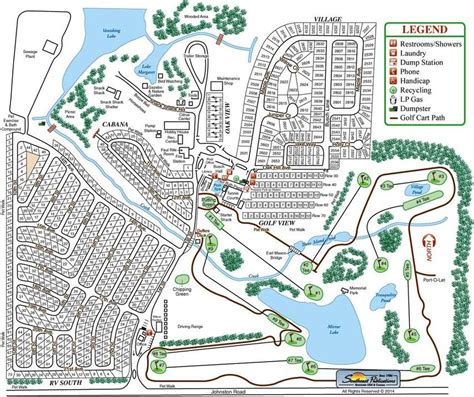 Travelers Rest Rv Resort And Golf Course Map Travelers Rest Map Resort