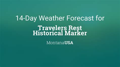 Travelers Rest Weather Forecast Today