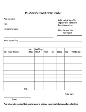 Travelling Voucher Format Fill And Sign Printable Template Online