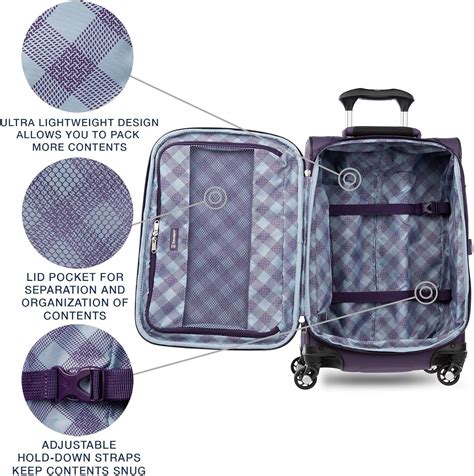 Travelpro Maxlite 5 Softside Expandable Carry On Luggage With 4 Spinner