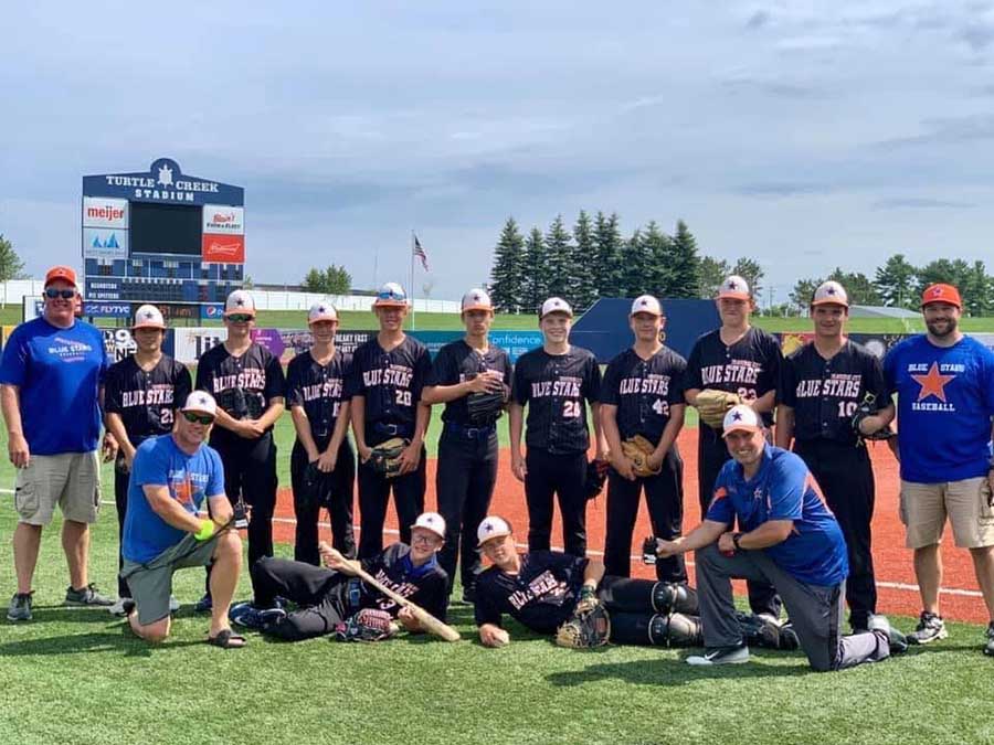 Traverse City Michigan Blue Stars Travel Baseball Team 14U 643Spirit