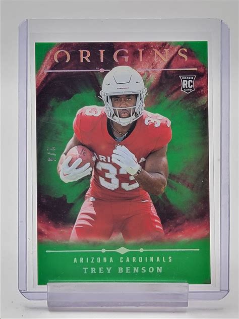 Trey Benson 2024 Origins 141 Green 5 Price Guide Sports Card Investor