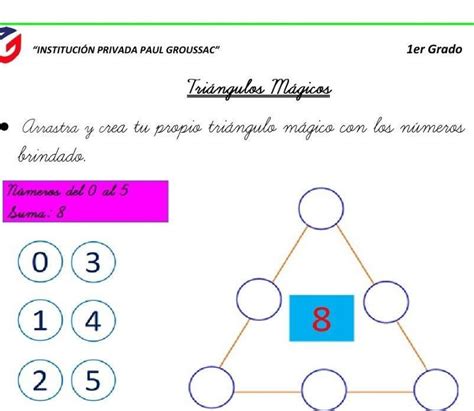 Tri Ngulo M Gico Coloca Los N Meros 0 1 2 3 4 5 En Los V Rtices Y