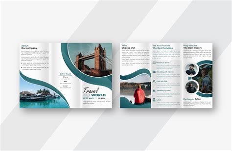 Trifold Travel Agency Brochure Design Graphic By Sacreative45