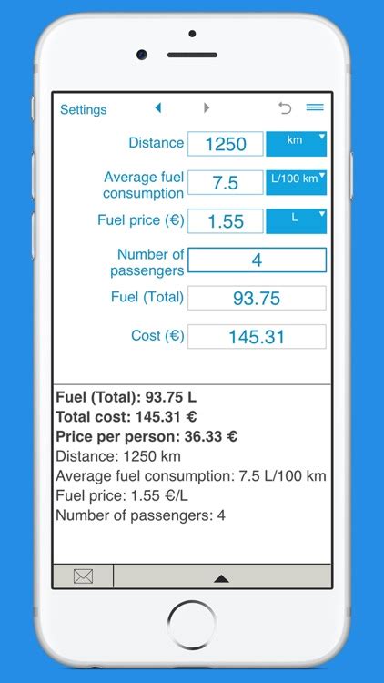 Trip Fuel Cost Calculator Amazon Com Appstore For Android