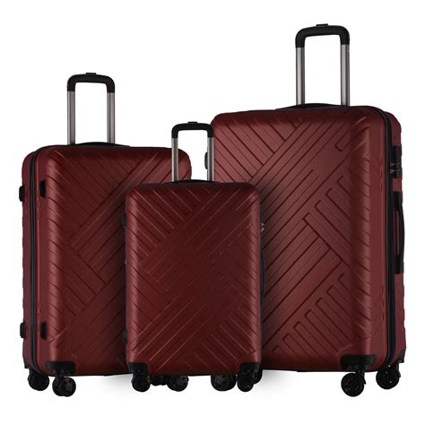 Trolley 360 Degree Travel Suitcase Sets Abs Hard Shell Luggage