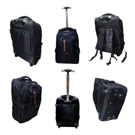 Trolley Backpack 8060 Travel Bag High Quality 2In1 Purposes With Laptop