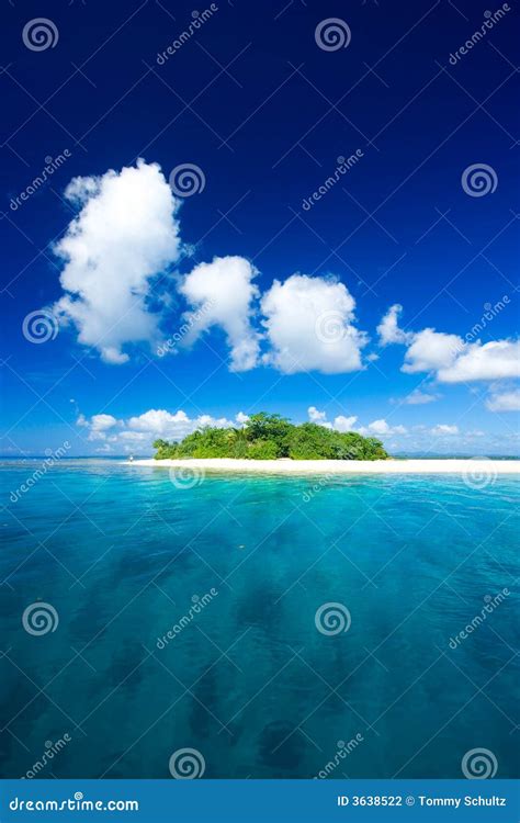 Tropical Island Vacation Paradise Stock Photo Image Of Reef Clouds